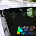 A Dingo Stole My Stick Figure Family Stickers Car Window Bumper Vinyl Decal Gift Die Cut Decals Laptop Window Glass