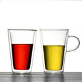 Modern 400ML Insulated Double Wall Borosilicate Glass Coffee Tea Mug Set Handmade Latte Macchiato Cups for Free Hotels