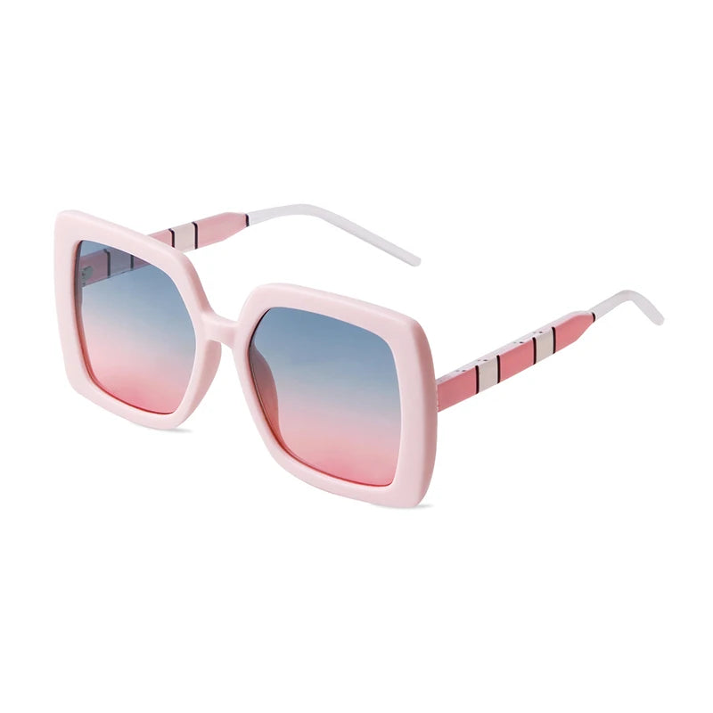 STORY STY20806G Fashion Color Matching Gradient Eyewear Designer Pink Oversized Sun Glasses Women Square Sunglasses UV400