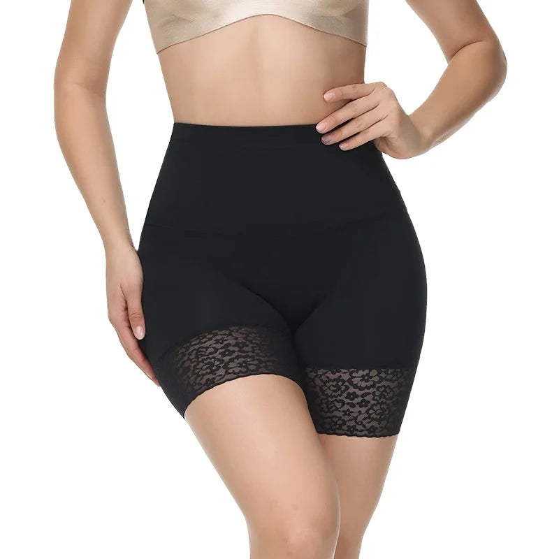 High-waisted Shapewear Underwear Black Lace Shapewear Panty