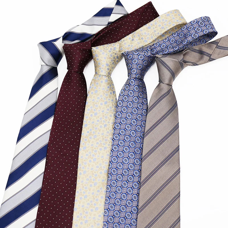 Wholesale spot Fashion classic business striped  men's 100%silk tie custom  Necktie Good quality jacquard knit
