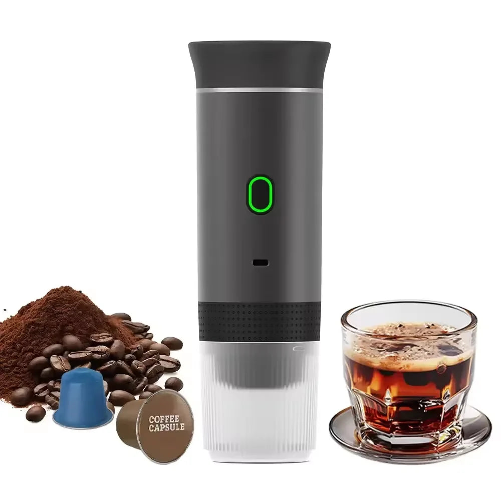 Portable Battery-Powered Capsule Coffee Maker