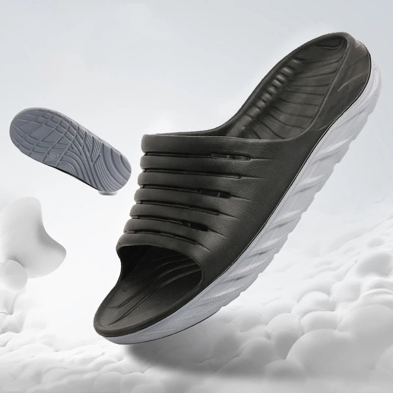 Custom Slides Lightweight Recovery Sport Black Summer EVA Arch Support Slides Orthopedic Sandals Slippers for Men