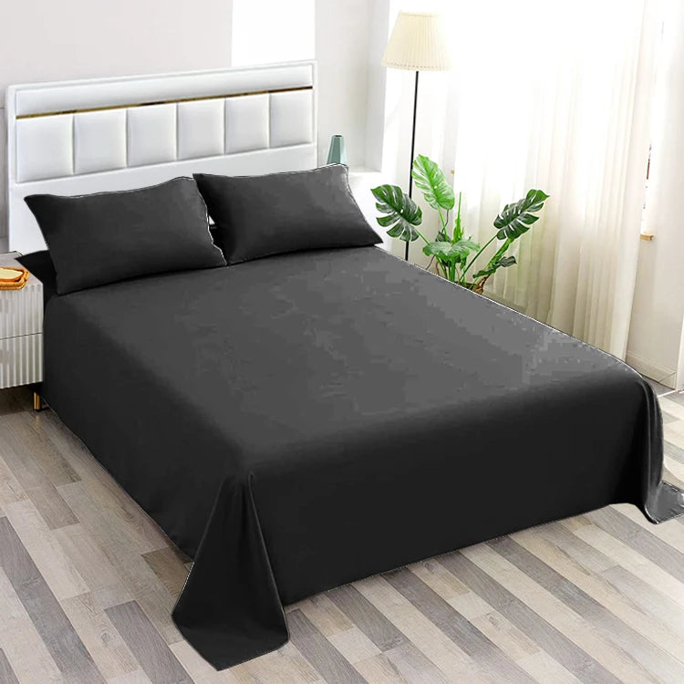Hot Selling ultra Soft Bed Sheet Set Microfiber Bed Sheet Flat Sheet