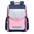 2023 New British Style Student Schoolbag 1-6 Grade Spine Care Shoulder Bag Waterproof School Bag