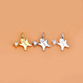 New 925 Sterling Silver Christmas Gingerbread Man Charm Necklace Making Pendants