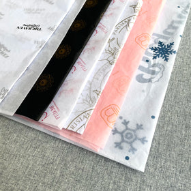 New Design Eco-friendly Packaging Custom Logo Printed Tissue Paper / Gift Wrap / Wrapping Tissue Paper Roll With Logo