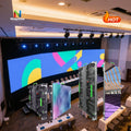 Indoor Immersive Experience Dynamic Screen Curved Advertising Screen Stage Rental LED Display Video Wall