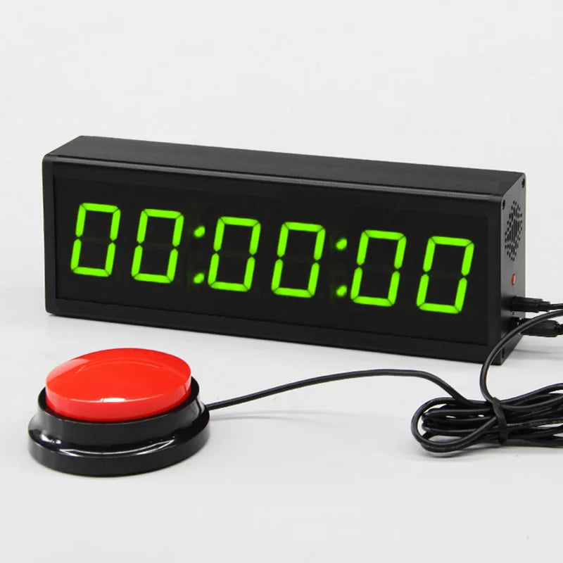 CHEETIE Premium LED Digital Display Game Countdown Timer with Buzzer for Game Nights Industrial Classroom Activities