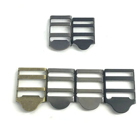 Custom Size 16mm/20mm Metal Brass/Iron Ladder Lock Slider Adjustable Open Ladder Ratchet Buckle Special Bag Parts Accessories