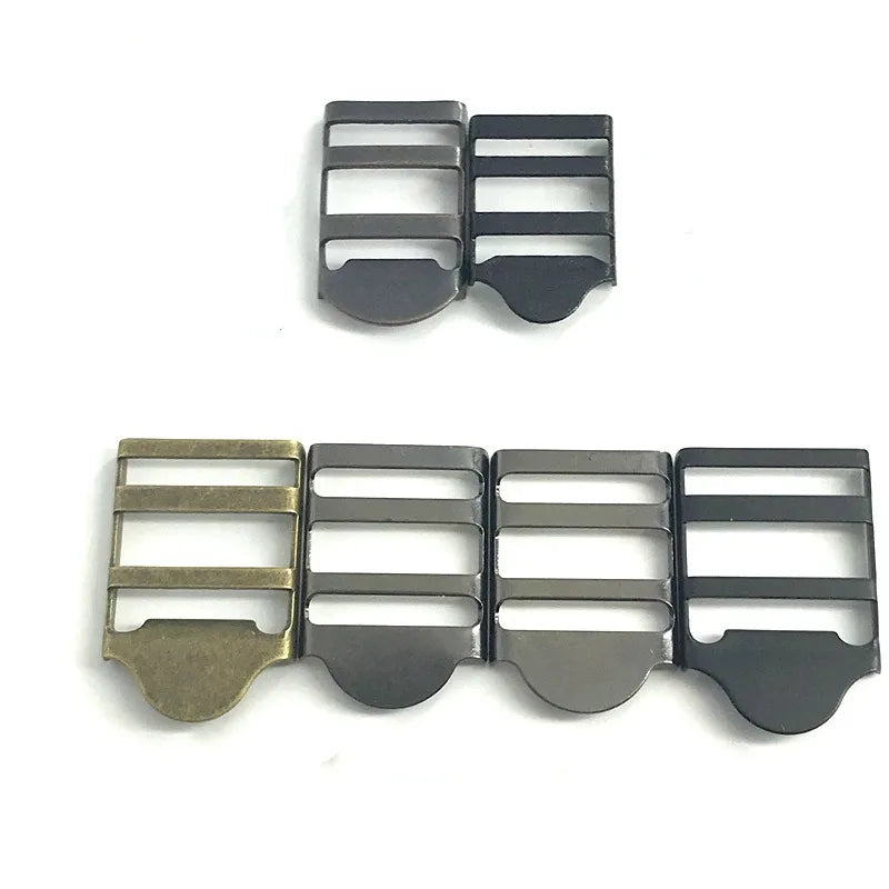 Custom Size 16mm/20mm Metal Brass/Iron Ladder Lock Slider Adjustable Open Ladder Ratchet Buckle Special Bag Parts Accessories