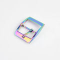 Handbag Garment 25mm Rainbow Metal Pin Belt Buckle Hardware