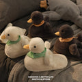 Cute White Duck Slipper Lovely Cotton Indoor Women Slippers Furry Soft Anti-Slip Plush Winter Slippers
