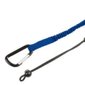 Blue Tool Tether Lanyard with Carabiner Attachment 53" Expansion Adjustable Loop End