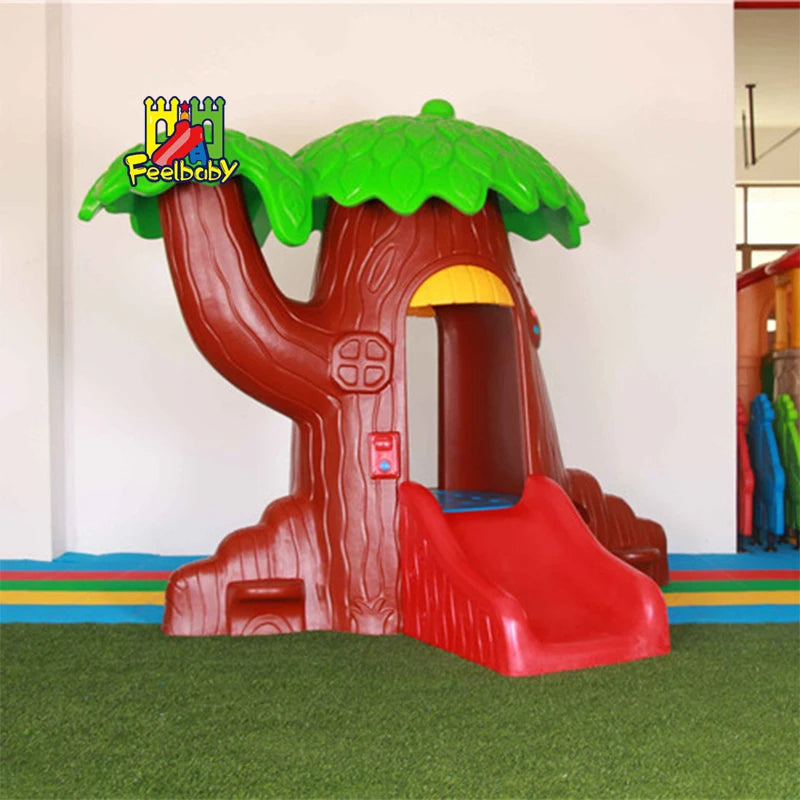 Feelbaby Children's Plastic Playhouse Outdoor Amusement Equipment for Play and Games in Kids' Playground