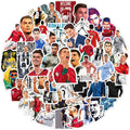 Newly 50PCS Portugal Football Player Sticker Motivational Sport Soccer Star Ronald Art Print