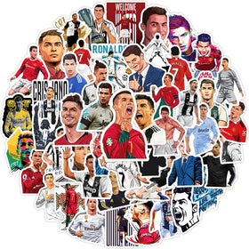 Newly 50PCS Portugal Football Player Sticker Motivational Sport Soccer Star Ronald Art Print