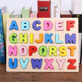 Montessori Learning Board Educational Toys Wooden Alphabet Number Puzzles Board