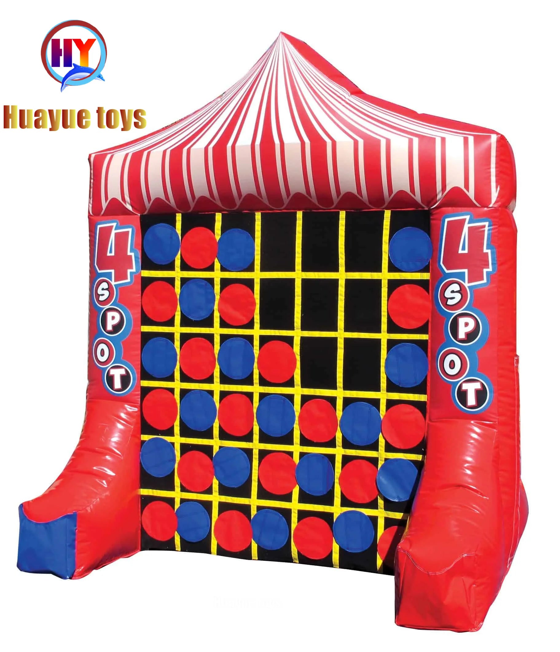 Outdoor Carnival Interactive Betta Educational Game Sport Game 2 in 1  4 Spot  Inflatable Carnival Tic Tac Toe Game