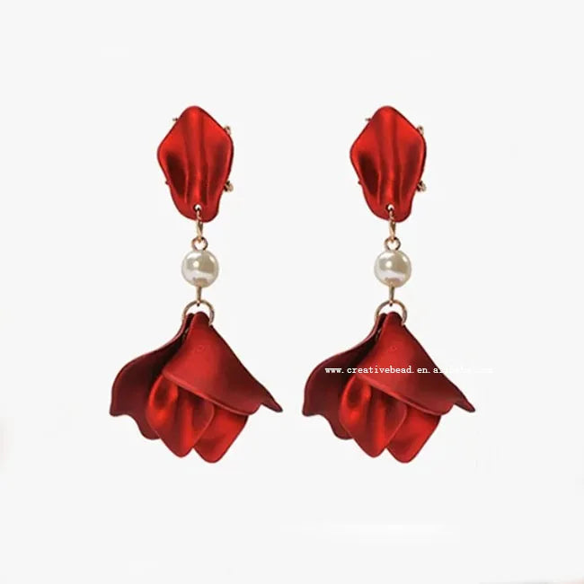 2025 Trendy Unisex Popular Gold Plated Zinc Alloy Charm Earrings Mixed Color Fashion Anniversary Jewelry Imitation Pearl Resin