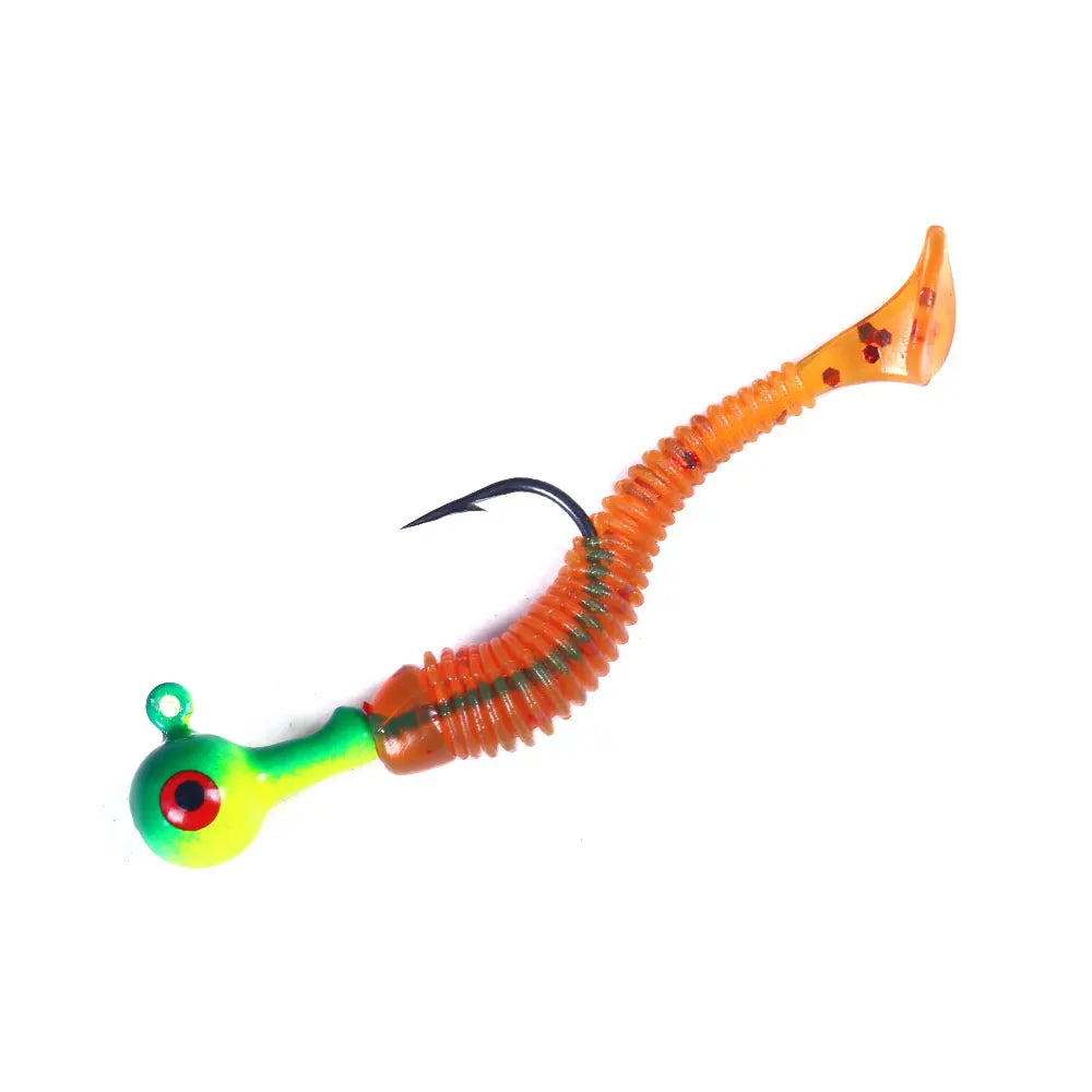 Rubber Fishing Lure Soft Plastic Baits  Worm Lures for Freshwater Saltwater Fishing