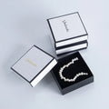White Simple Gift Paperboard Jewelry Box Ornament Pendant Ring Earrings with Foam Jewelry Box