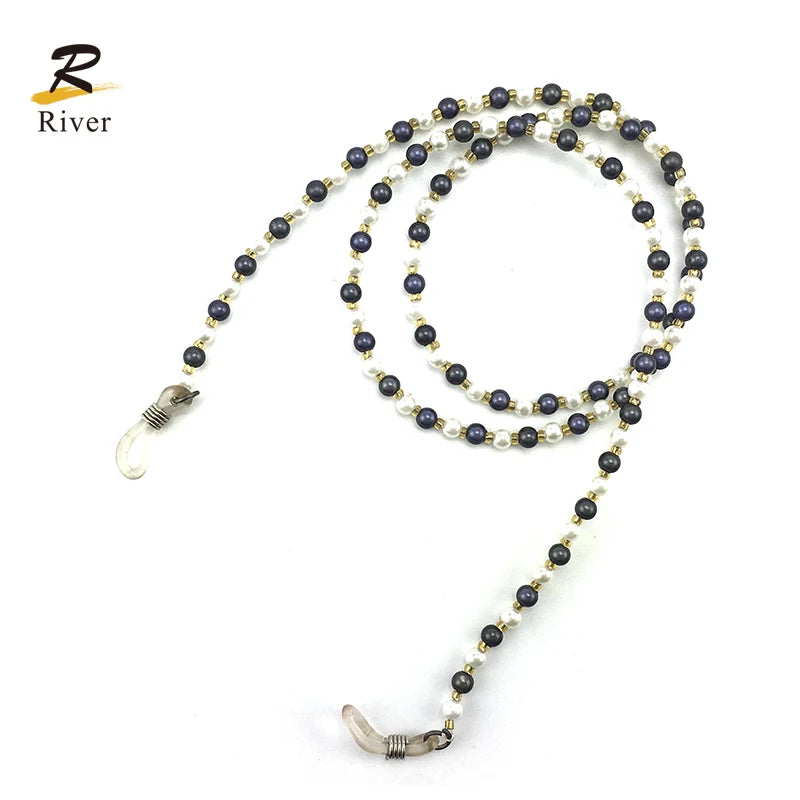 Cheap Anti slip Bead Pearl Eye Glasses Rope Chain Glasses Chain GC036 Colored Chain for Jewelry Eyewear