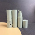 Private Label 15ml 30ml 50ml 100ml 120ml Matte Green Airless Pump PP Plastic Oilbottle Whitening Face Cream Cream Packaging Tube