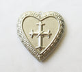 Heart Cross Tree Locket Pendant 40mm Stainless Steel Photo Locket