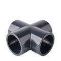 Wholesale Four Way Cross Tee High Pressure Plastic UPVC PVC Pipe Fitting for Plumbing Smooth Surface Water Supplying