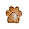 Wood Serving Plate Customize Paw Bones Snack Candy Chocolate Food Bamboo Tray