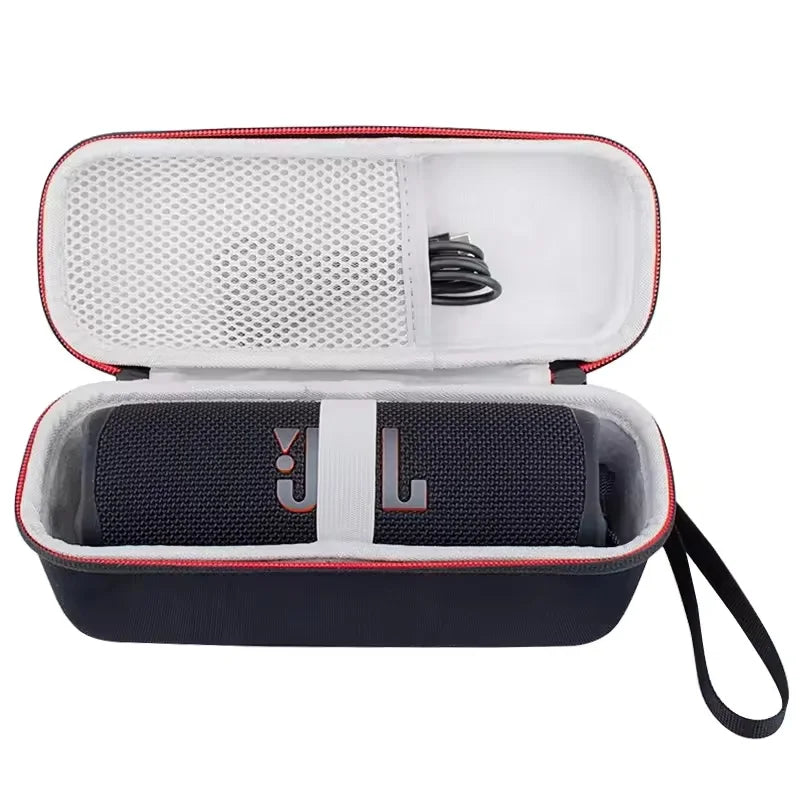 Custom Hard Travel Carrying Case Compatible for JBL Flip 7 Portable Waterproof Speaker Storage Bag Holder for USB Cable