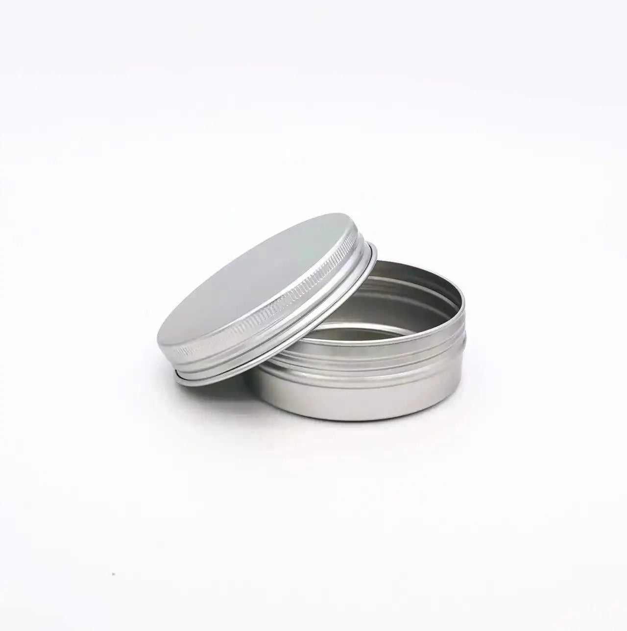 Wholesale Gold and Silver 60g Round Aluminum Box Candle Jars Aluminum Jars