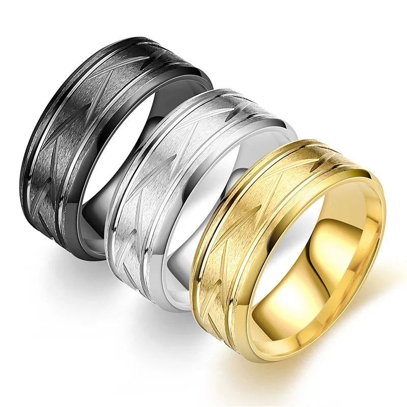 Fashionable Trendy Stainless Steel Rings Elegant Personalized Couple Watches Popular Daily Wear Accessories