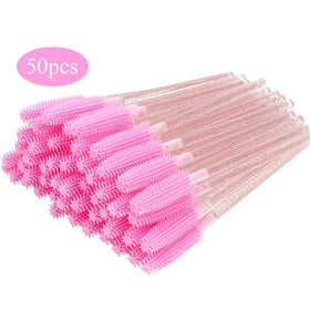 Silicone Eyelash Brushes Mascara Brushes Wands Applicator Makeup Kits for Makeup Personal Care and Eyelash Extensions
