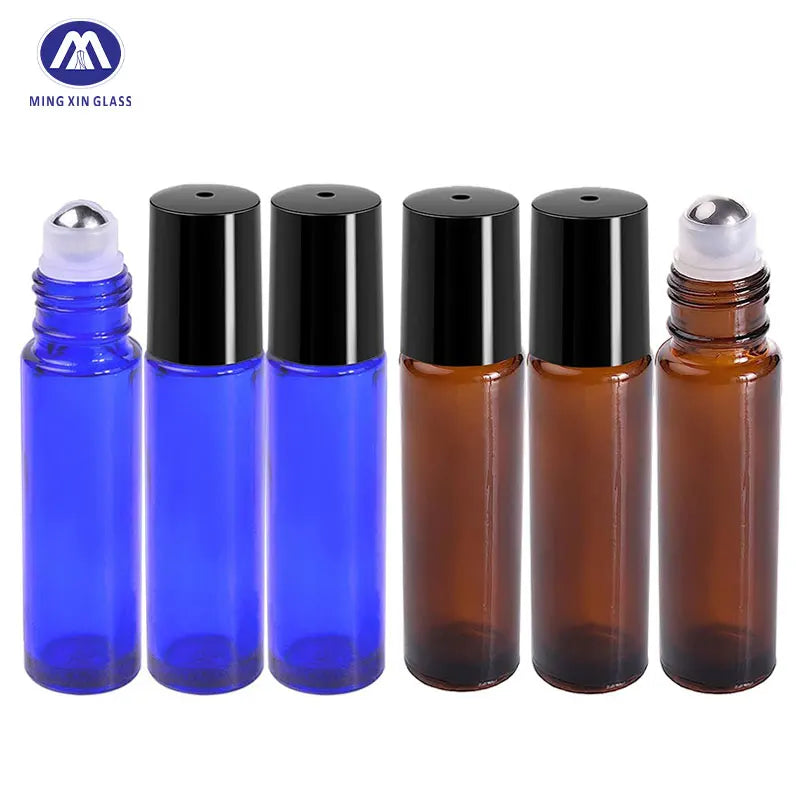 Mingxin Essential Oils Dispensing Roll-On Perfume Bottle Convenient Roller Glass Balls with Sealing Type