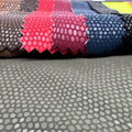 PFAS FREE Ready to Ship Regular Colorful Scale Pattern Synthetic Leather 4 Way Stretch Leather Material Fabric for Pants