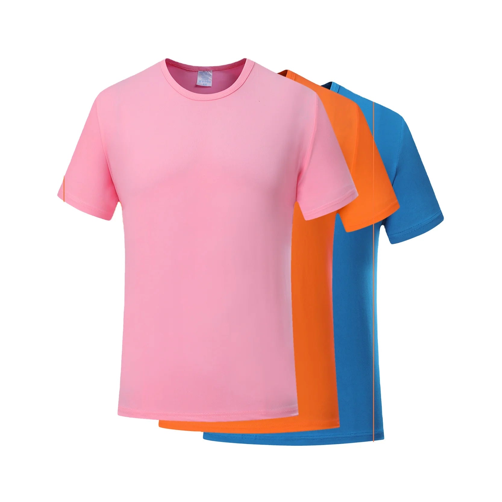 Wholesale White Short-sleeve Dye Sublimation Fabric T-shirt