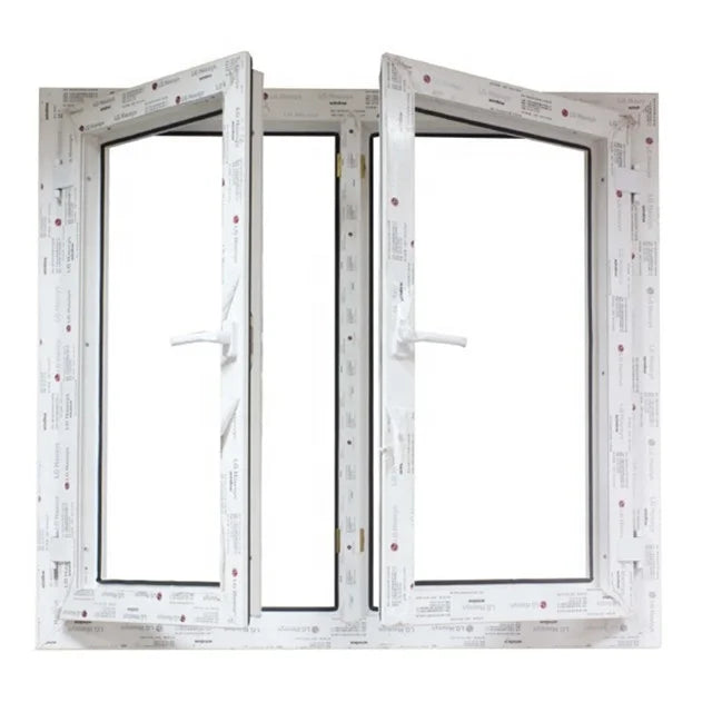 Double Glazed Plastic Vertical Storm Louver Casement Sliding Hurricane Impact Soundproof Windows Magnetic Screen Stainless Steel