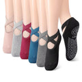 Yoga Socks Women Cotton Silicone Non-slip Pilates Grip Towel No-Show Barre Sock