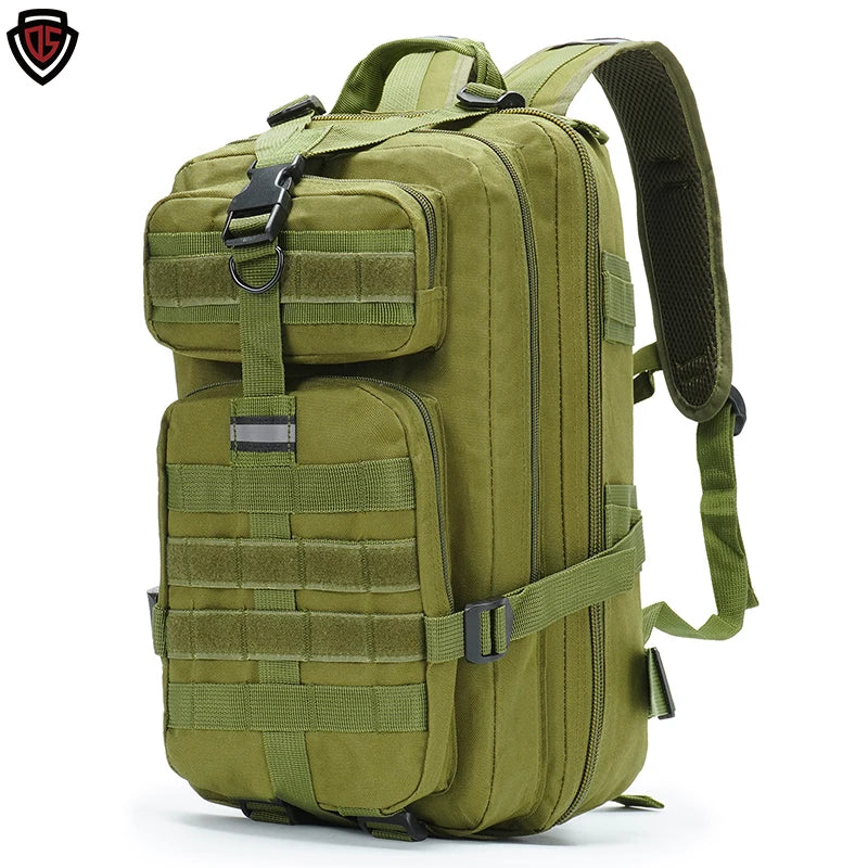 Double Safe 30L Green Tactical  Rucksack Bug Out Bag Tactical Bags Molle Bag Hunting Backpack for Sale