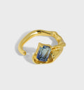 VIANRLA 925 Sterling Silver Fashion 18k Gold  Ring for Women