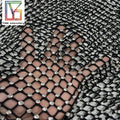 New Womens swarovski Crystal Lace Fabric Popular Stone Handmade Green Crystal Tulle Pearl Lace Rhinestone Fabric