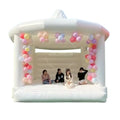 2022 New Style Outdoor White Wedding Bouncer Inflatable House Jumping Bouncy Castle