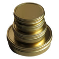 Premium Empty Tinplate Box 100G 250G Caviar Storage Round Gold Tin
