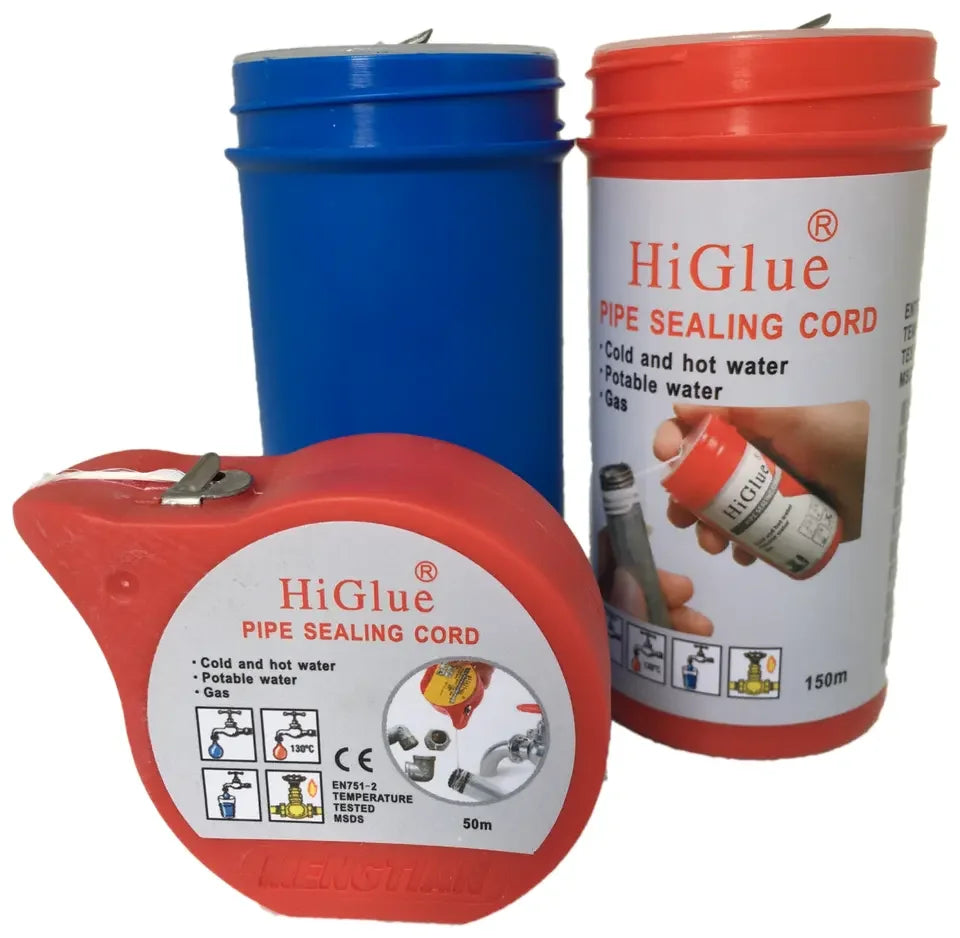 Gas and Potable Water Approved Pipe Sealing Cord Pipes and Fittings Sealig Tape PTFE n Paste for Plastic and Metal Pipes