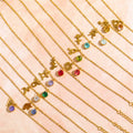 Exquisite Zodiac Birthstone Bracelet 18K Gold Waterproof Stainless Steel Gemini Bracelet Sagittarius Bracelet Gifts for Women