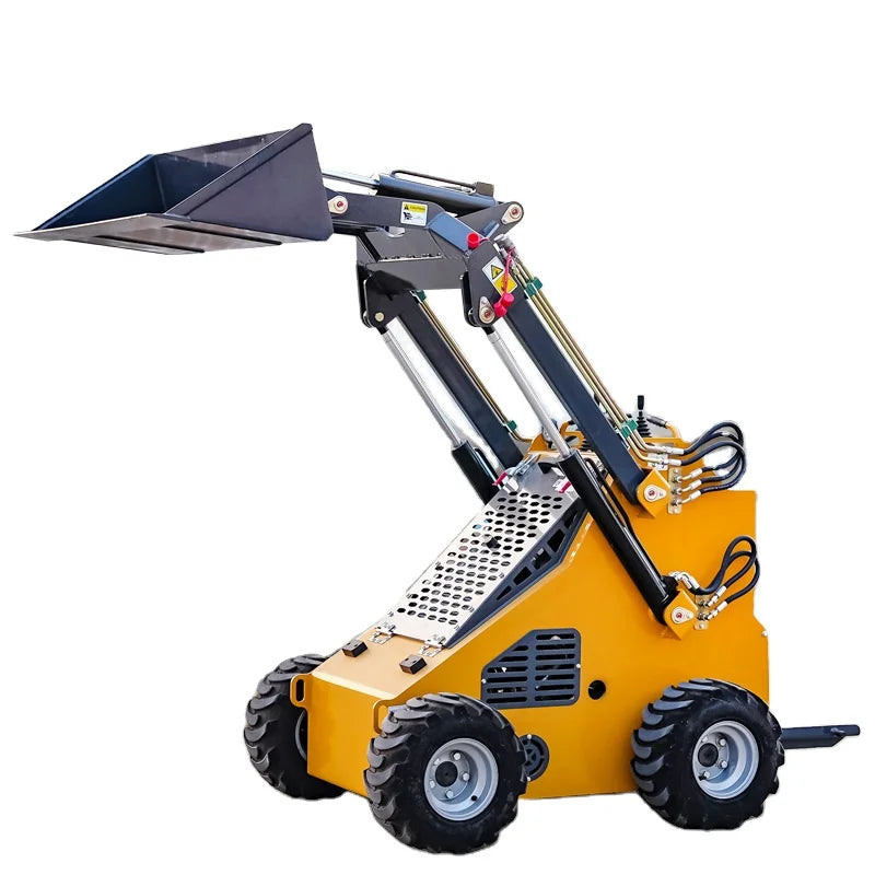 Small EPA EURO5 China Walk Behind Diesel Manufacturer SAAO Wheel Track Tracked Mini Skid Steer Loader Price for Sale