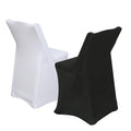 White Black Polyester Spandex Chiavari Chair Slipcovers Cheap Folding Wedding Banquet Decoration Printed Pattern Universal Size