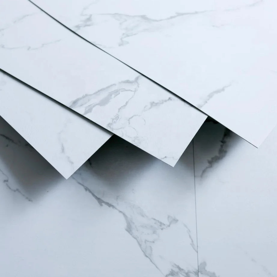 Wholesale Self Adhesive Fireproof Peel and Stick PVC Planks and Square Tiles Marble Carpet Pattern Durable Vinyl Flooring Tiles
